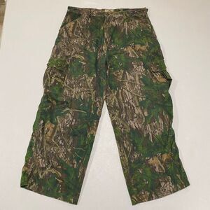 Mossy Oak Break-Up Leaf Camo Cargo Pants Men’s Hunting Outdoors
